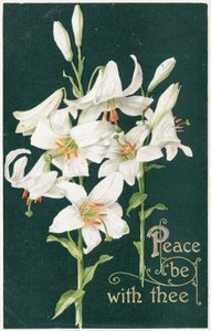 Cartolina di Pasqua britannica da English School