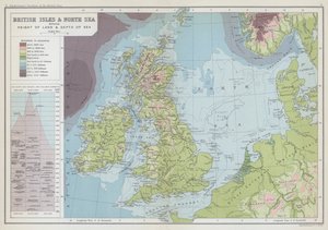 Isole Britanniche e Mare del Nord che mostrano l