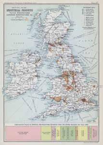 Prodotti industriali delle Isole Britanniche, manifatture tessili, manifatture di ferramenta ecc.