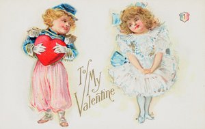 Biglietto di San Valentino britannico da English School