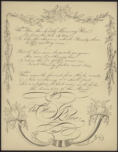 Biglietto di San Valentino britannico con versi poetici