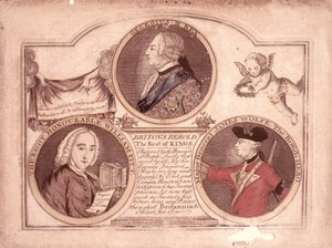 Britannici guardate il miglior dei re..., 1762 da English School