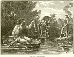 Britanni con coracle da English School