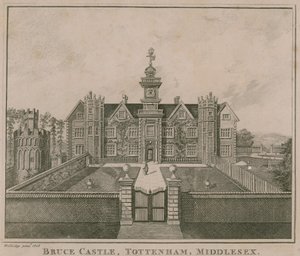 Castello di Bruce, Tottenham, Londra; una vista presa nel 1686