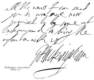 Buckingham, George Villiers, Marchese di da English School