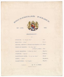 Concerto a Buckingham Palace, 22 giugno 1868 da English School