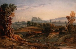Costruzione della ferrovia a Edimburgo da English School