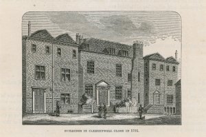 Edifici in Clerkenwell Close nel 1791