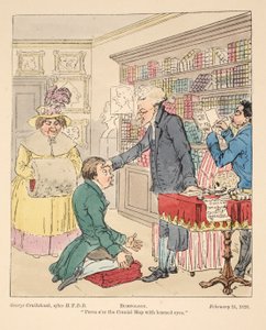 Bumpology, pub. 1826 (incisione colorata a mano) da English School