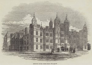 Burghley House, Facciata Nord da English School