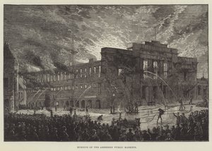 Incendio dei mercati pubblici di Aberdeen da English School