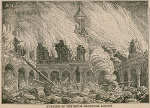 Incendio della Royal Exchange, Londra, nella notte del 10 gennaio 1838