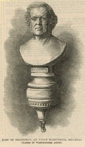 Busto di Thackeray da English School