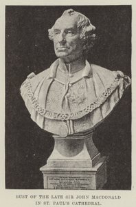 Busto del defunto Sir John Macdonald nella Cattedrale di St Paul da English School