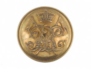 Bottone, 9º Reggimento dei Lancieri del Bengala, pre-1901 da English School