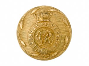 Bottone, Corpo di Stato Maggiore del Bengala, 1861-1876 da English School