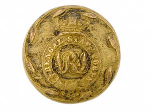 Bottone, Bengal Staff Corps, 1876-1891 da English School