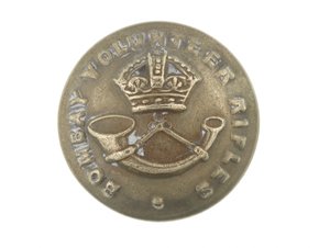 Bottone, Bombay Volunteer Rifles, 1901-1947 da English School