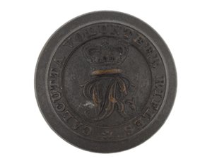 Bottone, Calcutta Volunteer Rifles, prima del 1901 da English School