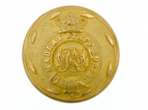 Bottone, Corpo di Stato Maggiore di Madras, 1861-1876 da English School