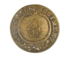 Bottone, altri ranghi, 4º Reggimento Europeo del Bengala, 1855-1861 da English School