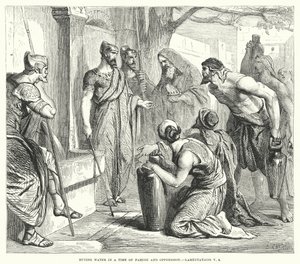 Acquisto di acqua in tempo di carestia e oppressione, Lamentazioni V, 4 da English School