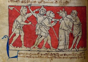 CCA-LitMs/D/10 fol. 5v Cattura, dal Bestiario da English School