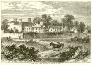 Caen Wood, Casa di Lord Mansfield, nel 1785 da English School
