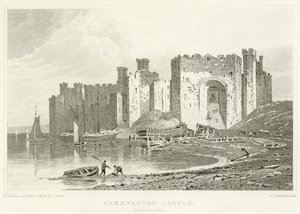 Castello di Caernarvon, Caernarvonshire da English School