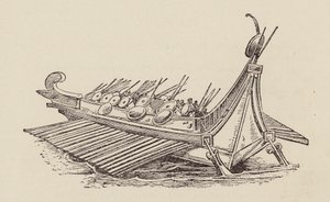 Cesare, Guerra Gallica: Nave da guerra romana da English School