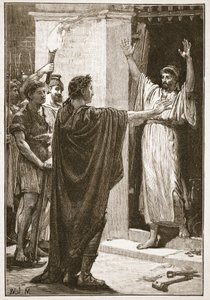 Cesare si impossessa del tesoro nel Tempio di Saturno da English School