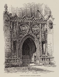Cambridge: Portico della Cappella del King
