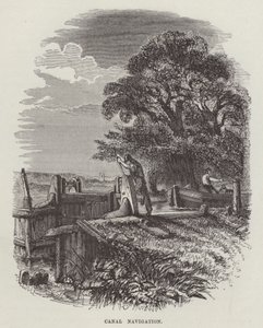 Navigazione del canale (incisione) da English School