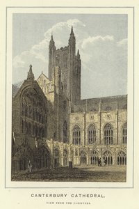 Cattedrale di Canterbury, vista dai chiostri da English School