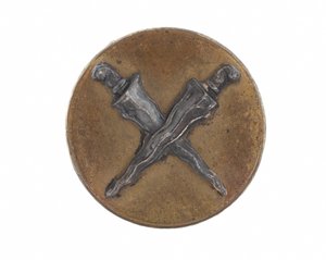 Bottone distintivo da berretto, Malay State Guides, 1896-1919 da English School