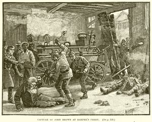 Cattura di John Brown a Harpers Ferry da English School