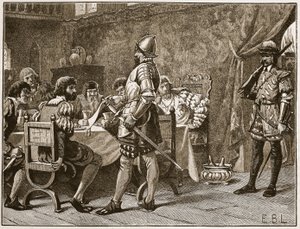 Cattura dei FitzGerald, illustrazione da Cassells Illustrated History of England da English School