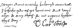 Cardinale Wolsey