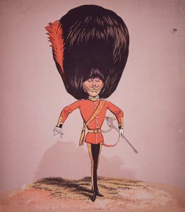 Caricatura di un ufficiale delle Coldstream Guards, da 