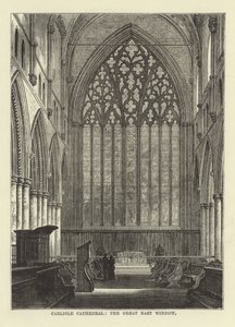 Cattedrale di Carlisle, grande finestra est da English School