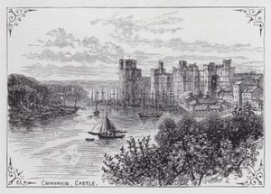 Castello di Carnarvon (incisione) da English School