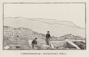 Carrawbrough, Pozzo di Coventina (incisione) da English School