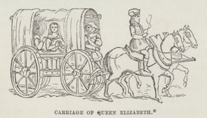 Carrozza della Regina Elisabetta (incisione)