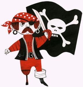Pirati dei cartoni animati da English School