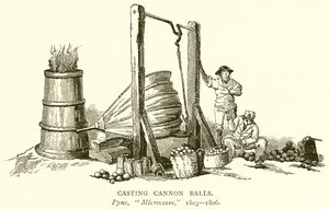 Fusione di palle di cannone da English School
