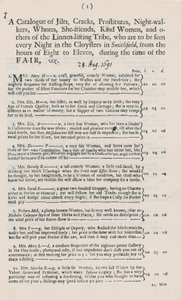 Catalogo delle prostitute