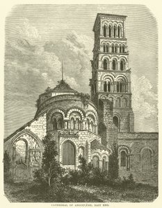 Cattedrale di Angouleme, estremità orientale (incisione)
