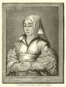 Caterina von Bora, Moglie di Lutero (incisione) da English School