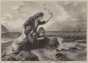 Catturato dalla marea (incisione) da English School