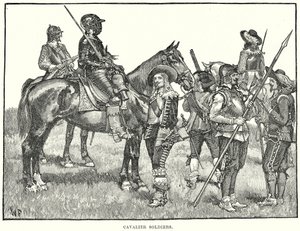 Soldati cavalieri (incisione)